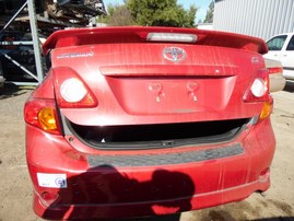 2009 TOYOTA COROLLA S RED 1.8L AT Z18055